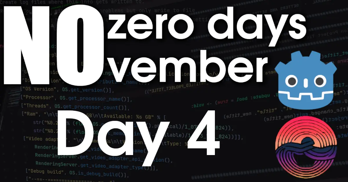 Day 4: No zero days November – 2023