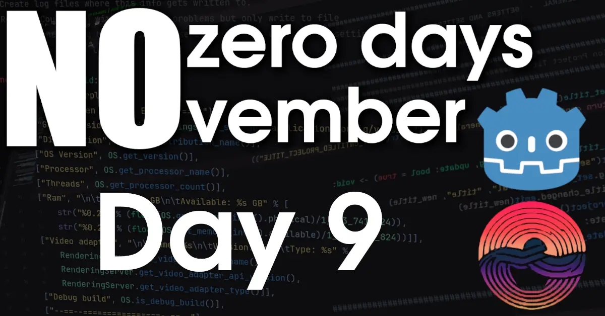 Day 9: No zero days November – 2023