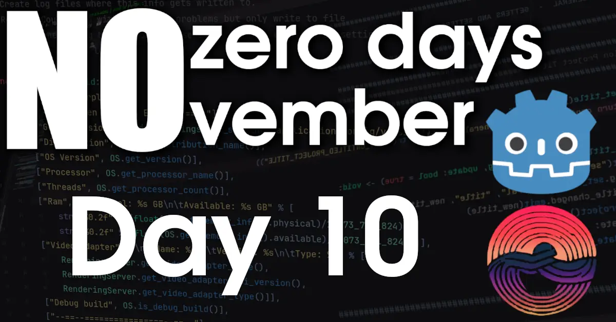 Day 10: No zero days November – 2023