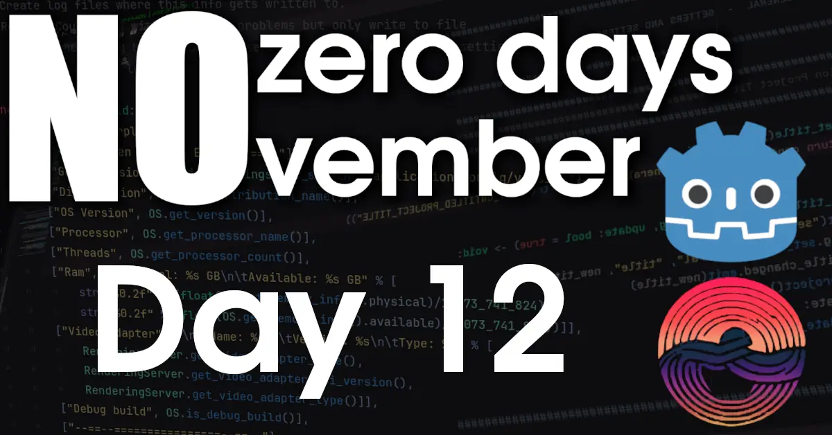 Day 12: No zero days November – 2023