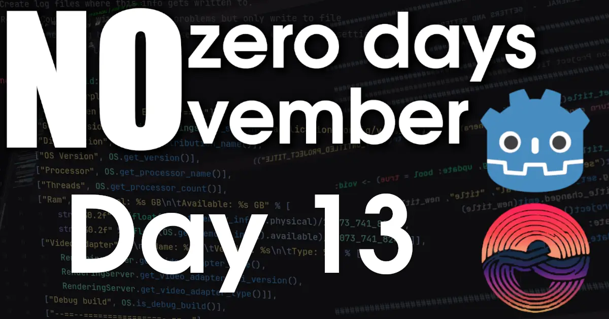 Day 13: No zero days November – 2023