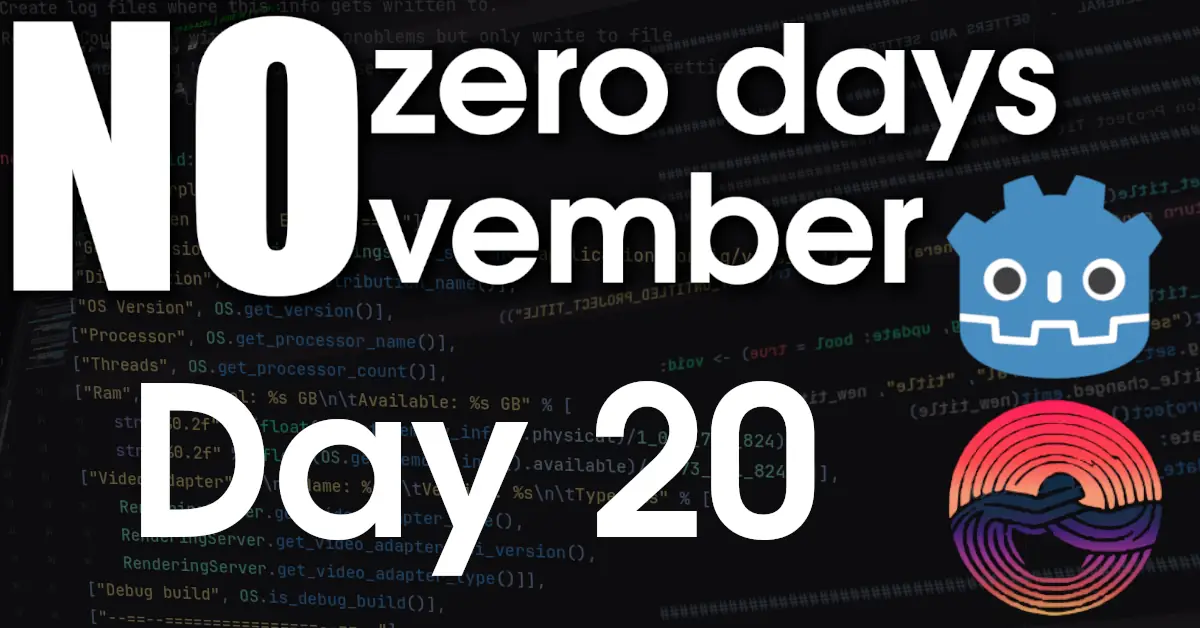 Day 20: No zero days November – 2023